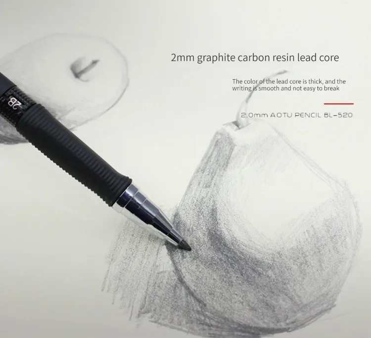 Staedtler Pencil Lumocolor - 기계식 연필 세트 2.0mm 2B 검정/컬러