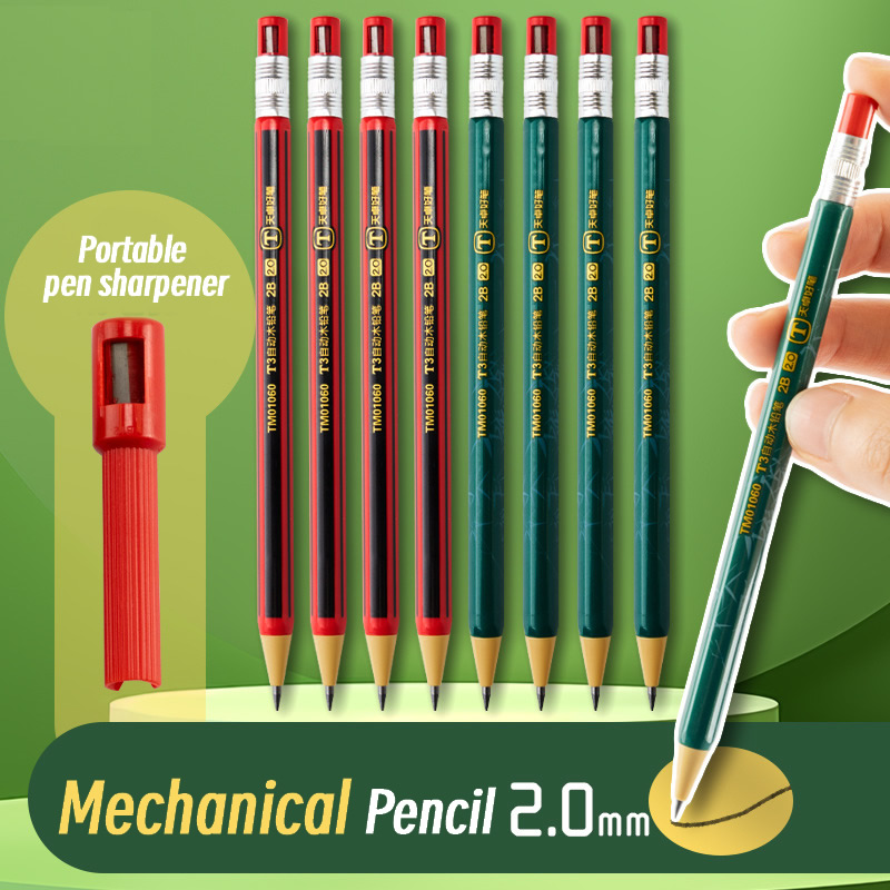 Staedtler Pencil Lumocolor - 2.0mm 기계식 연필 세트 샤프너가있는 2B