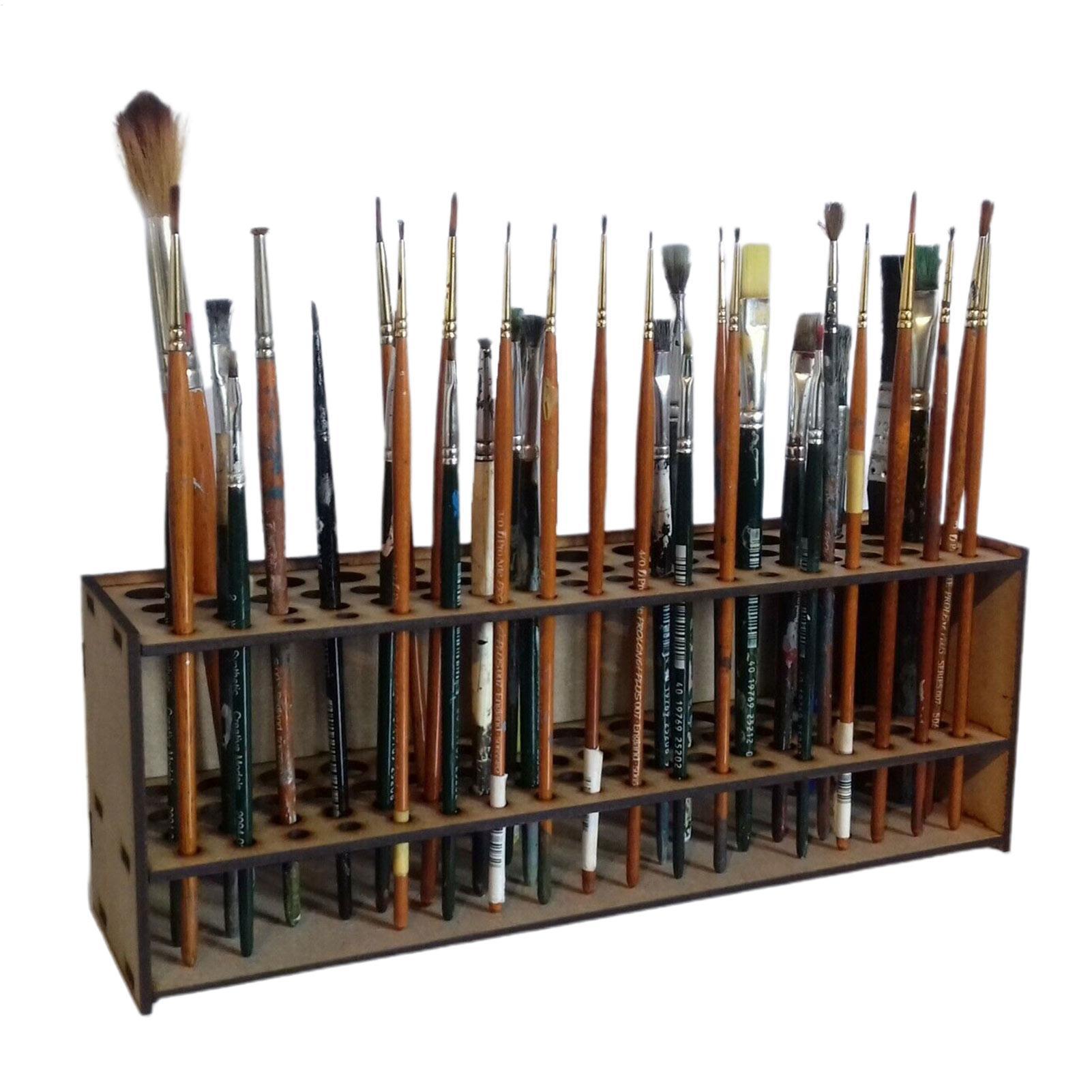 Craft And Art Difference - 페인트 브러시 홀더 67슬롯 이중층 내구성