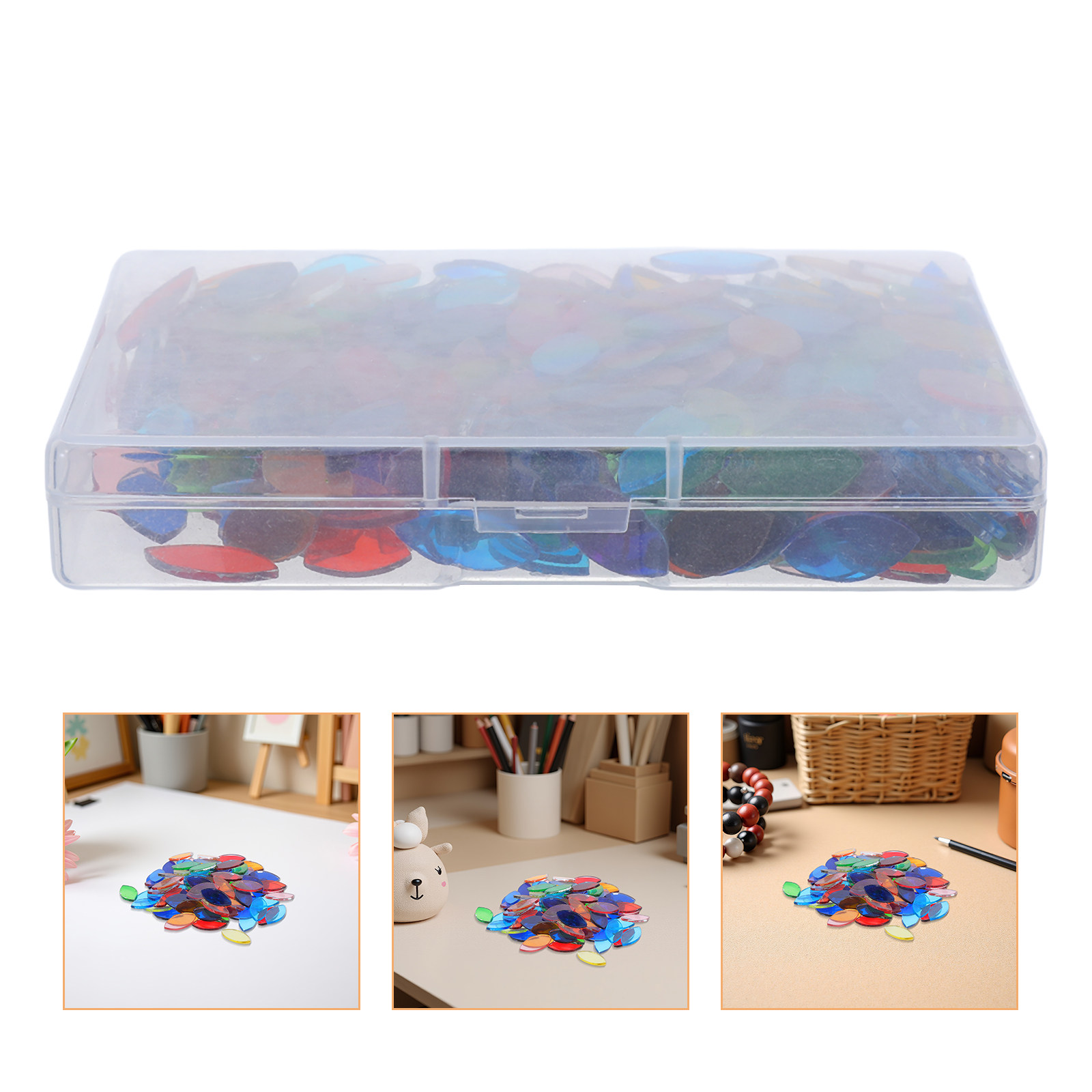 Art Craft Leaves - 443Pcs 잎 유리 모자이크 타일 DIY