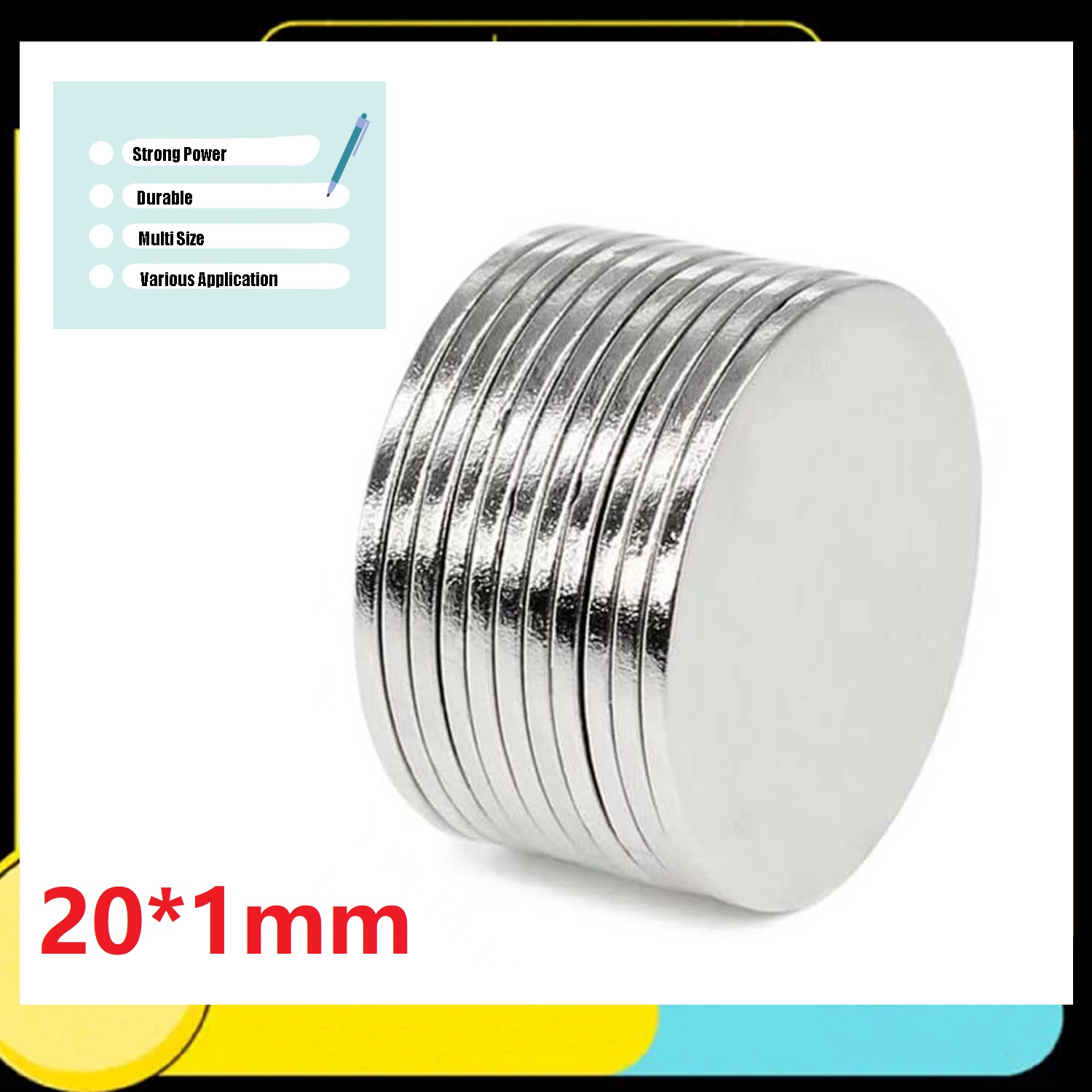 Art Craft Magnet - 20x1mm 냉장고 자석, 화이트보드 자석, 예술