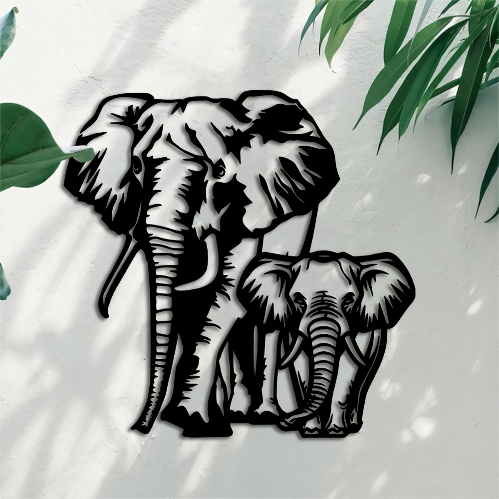 Art Craft Elephant - CIFBUY 금속 코끼리 벽 예술 철