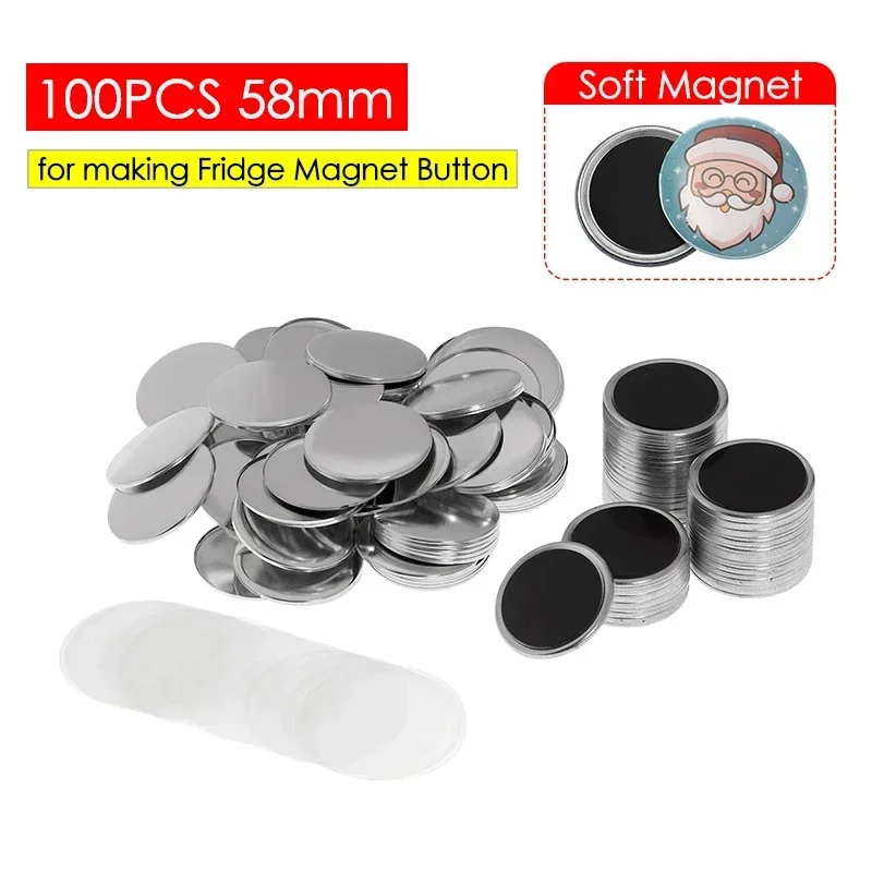 Art Craft Magnet - 50/100개 25-75mm 자석 냉장고 배지 핀