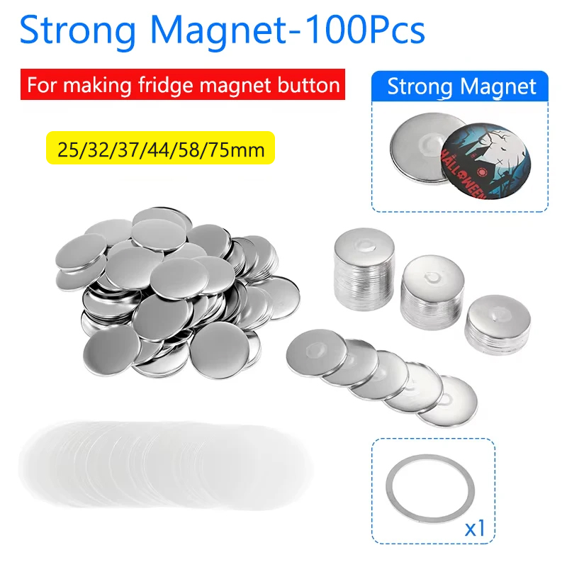 Art Craft Magnet - 50/100개 자석 냉장고 배지 핀 버튼