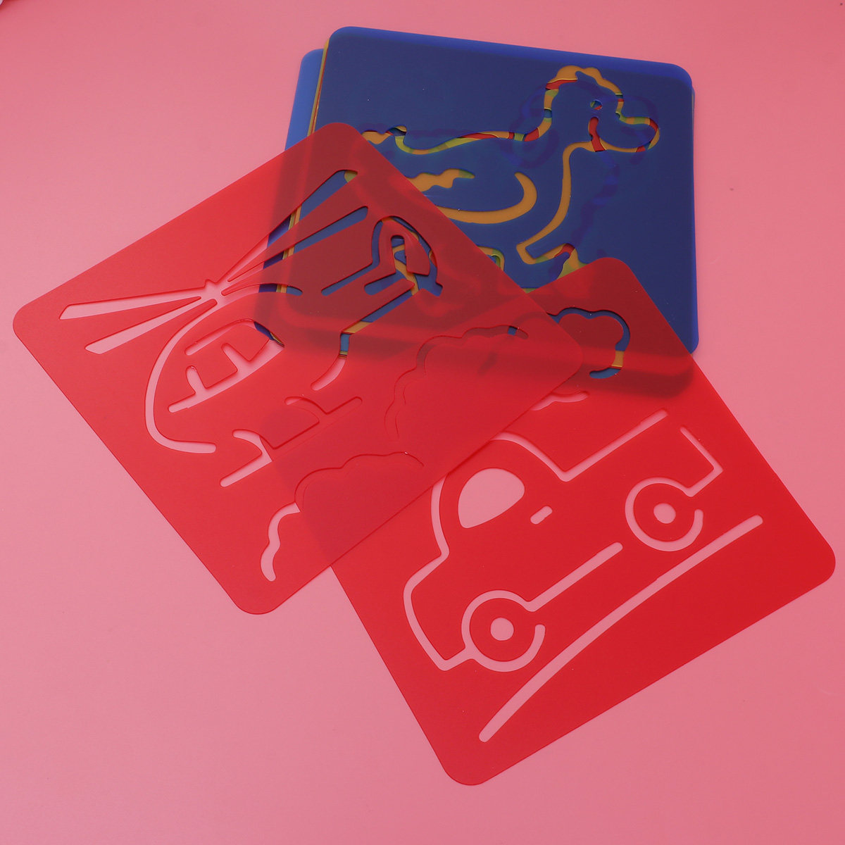 Art Craft Activities For Preschoolers - 어린이를위한 12Pcs 만화 그리기 템플릿 중공
