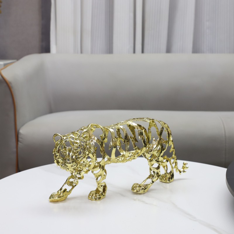 Art Craft Elephant - 금속 공예 인공 동물 조각 황금색