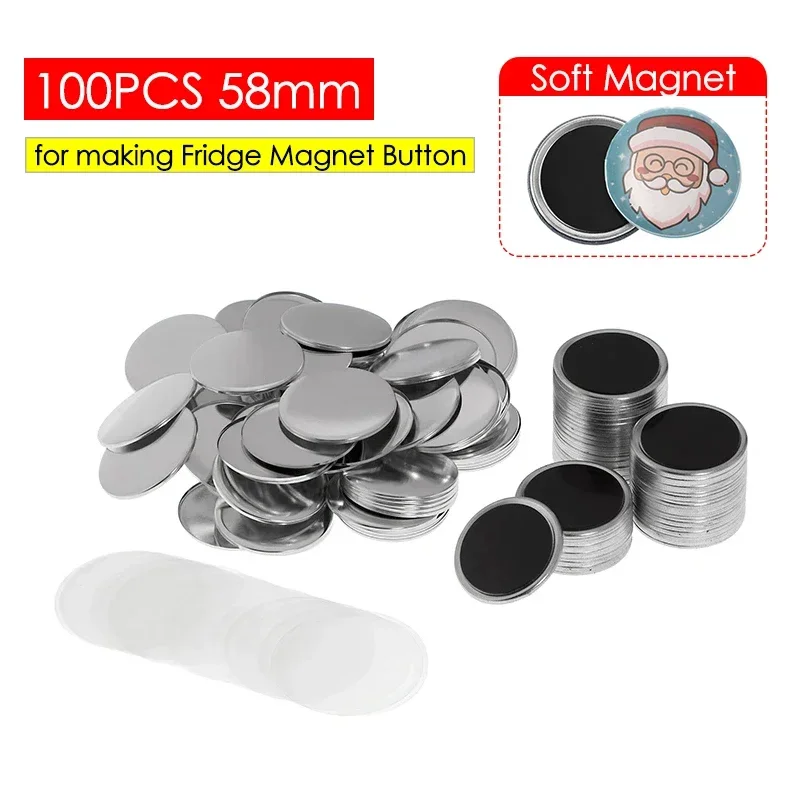 Art Craft Magnet - 50/100PCS 25-75mm 자석 냉장고 배지 핀