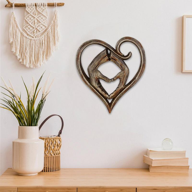 발렌타인 벽 장식 공예품 로맨틱 아트 조각품 하트 손잡 - Art And Craft Valentine 리뷰 및 가격