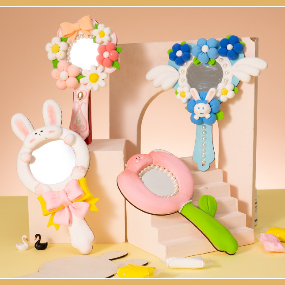 창의적인 점토 거울 키트 수공예 미술 재료 어린이 교육 - Art Craft Activities For Preschoolers 리뷰 및 가격