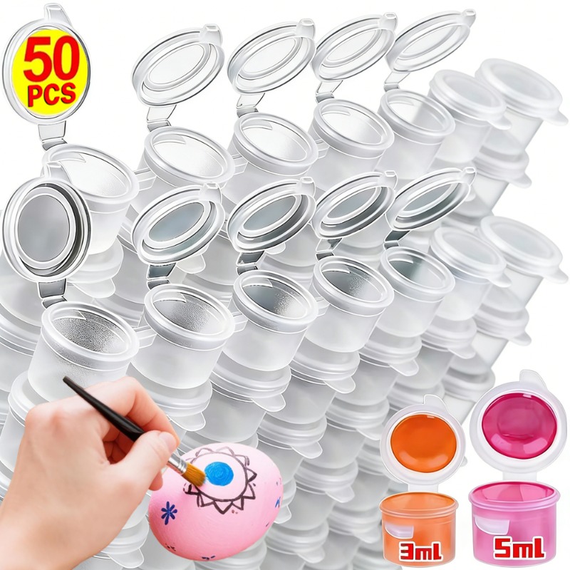 10/30/50PCS 빈 페인트 포트 뚜껑이 있는 미니 - Art Craft Cup 리뷰 및 가격