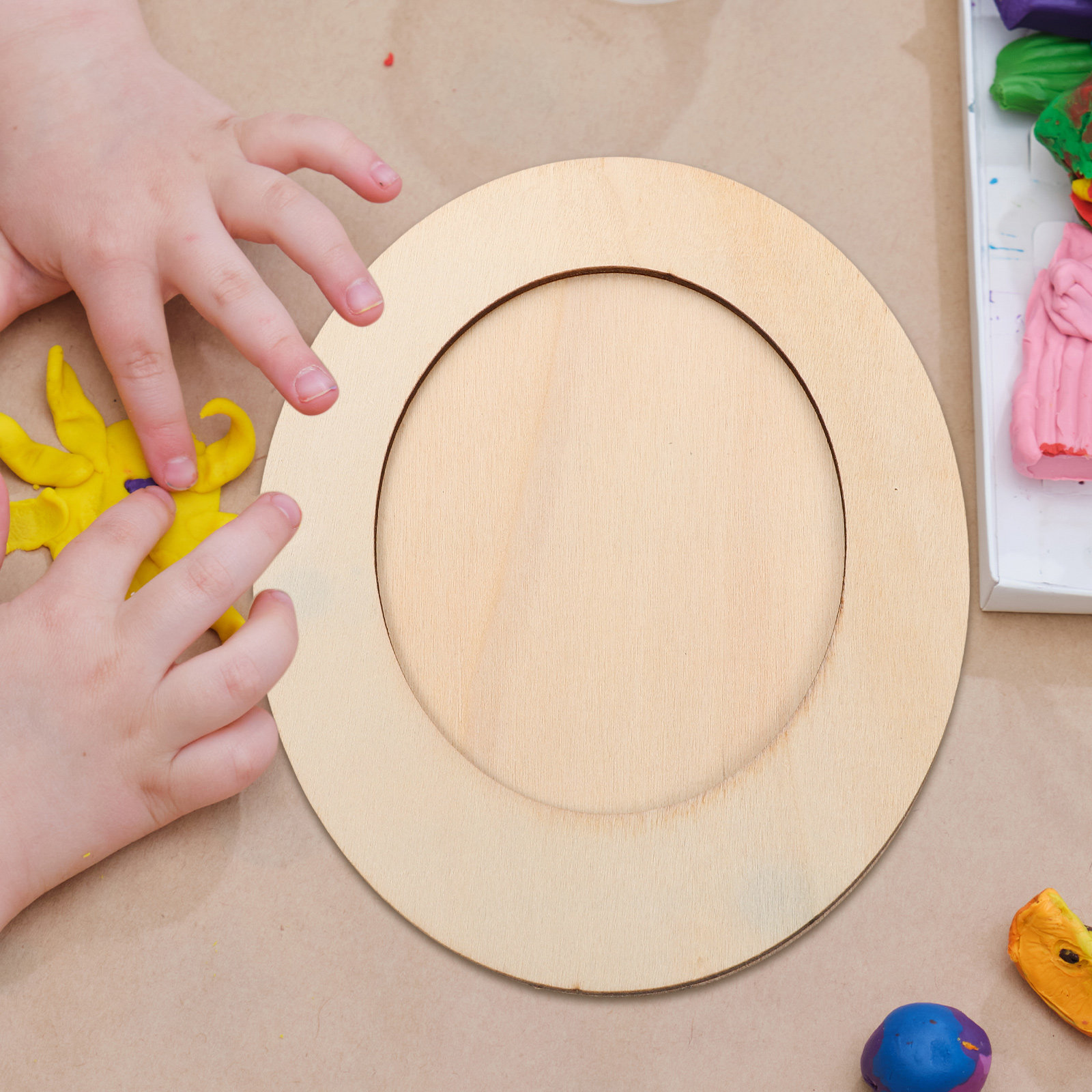 어린이를 위한 미완성 타원형 나무 사진 프레임 키트 D - Art Craft Activities For Preschoolers 리뷰 및 가격