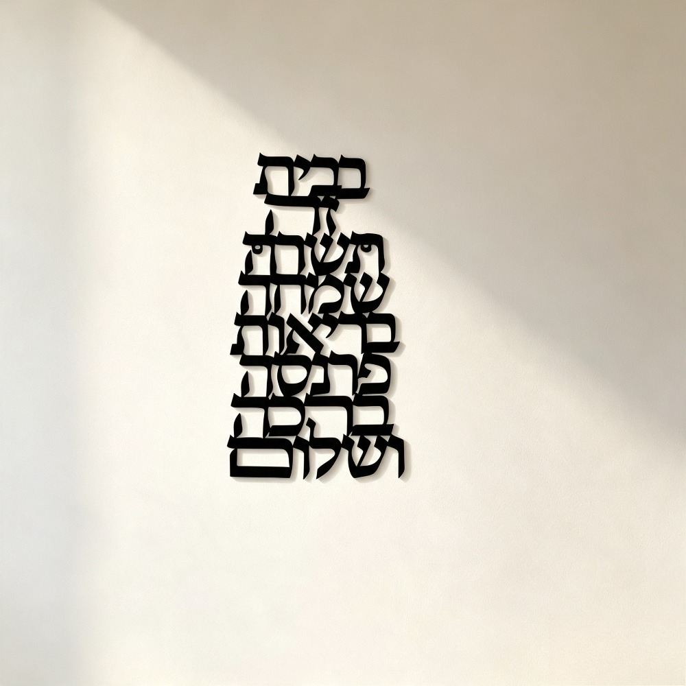 CIFBUY 철제 벽 장식 빈티지 히브리어 캘리그라피  - Art & Craft Fair 리뷰 및 가격