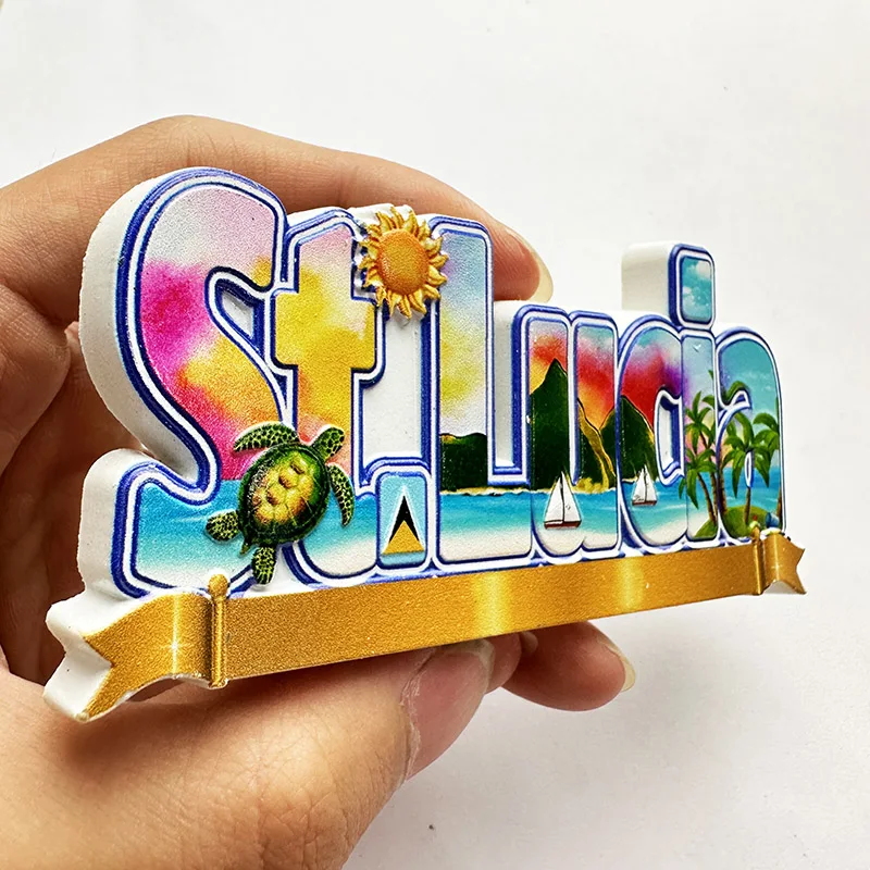 세인트 루시아 웨스트 인디스, 해변 3D 스테레오 냉장 - Art Craft Magnet 리뷰 및 가격