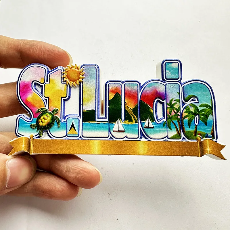 세인트 루시아 웨스트 인디스, 해변 3D 스테레오 냉장 - Art Craft Magnet 리뷰 및 가격