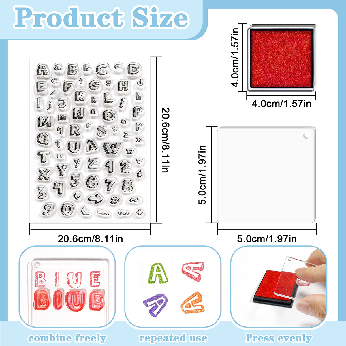 문자와 숫자 클리어 스탬프 씰 세트 ABCs 123s  - Art Craft Activities For Preschoolers 리뷰 및 가격