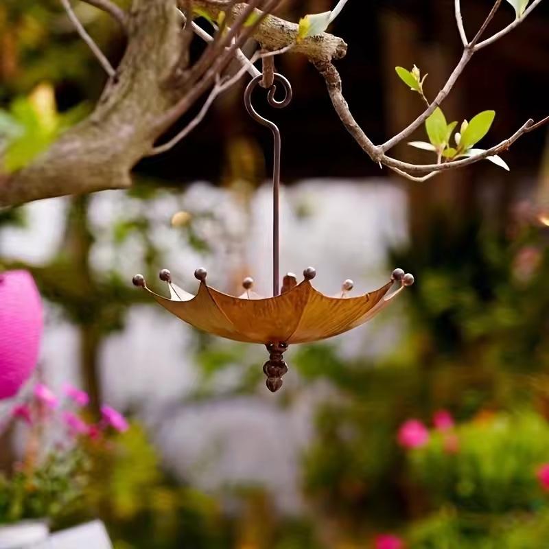 1개 빈티지 금속 우산 모양 새 모이통 야외 정원 장식 - Art Craft Umbrella 리뷰 및 가격