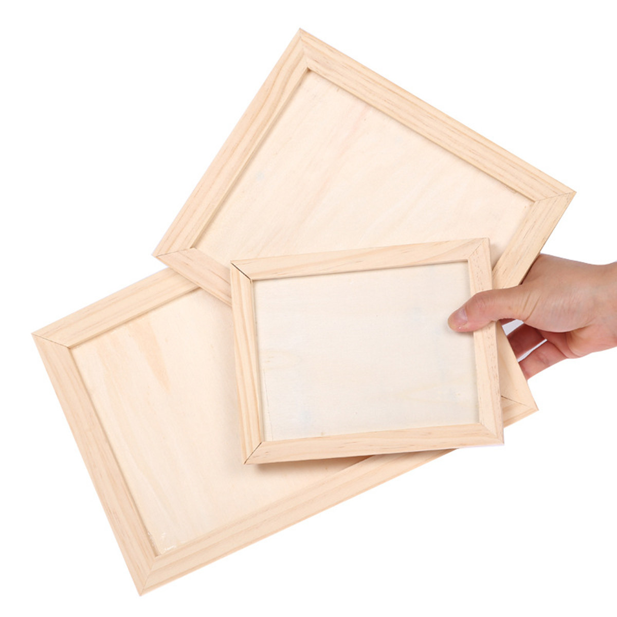2Pcs 빈 나무 그림 프레임 세트 DIY 아트 공예  - Art Craft Wood 리뷰 및 가격