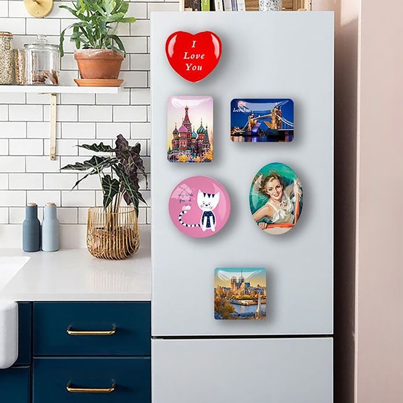 50/100개 50*50mm 자석 냉장고 배지 핀 버튼 - Art Craft Magnet 리뷰 및 가격