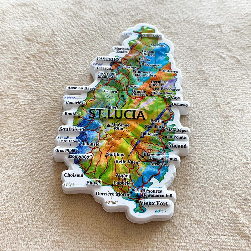 1개, 세인트 루시아 여행 기념품 홈 데코 아이템 예술 - Art Craft Magnet 리뷰 및 가격