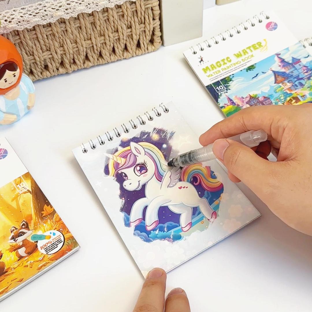 어린이를 위한 마법의 물 그림책 - 재사용 가능한 낙서 - Art Craft Activities For Preschoolers 리뷰 및 가격