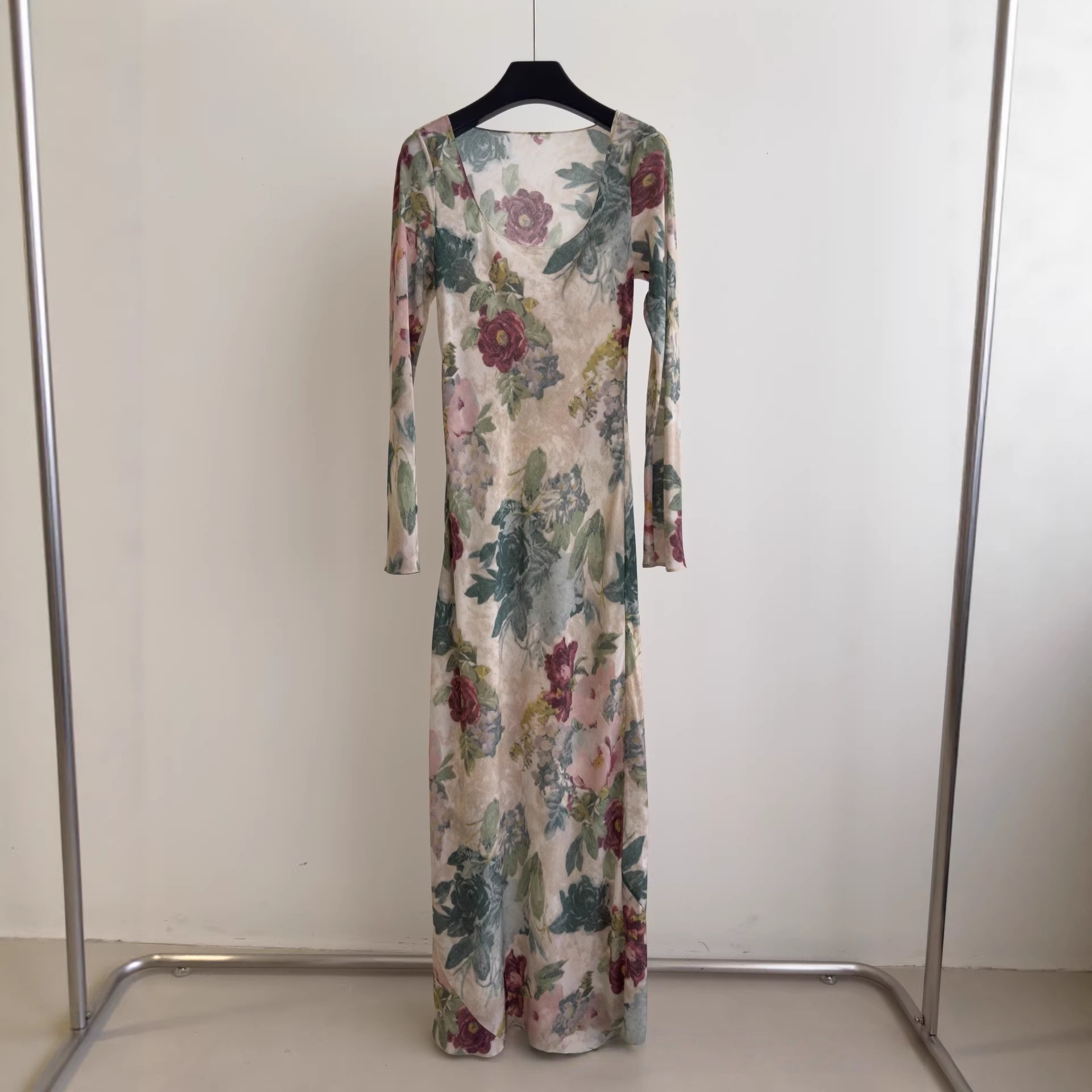 여름 여성용 대기분 좋은 유화 프린트 바디콘 맥시 드레 - Silk Painting Dye 리뷰 및 가격