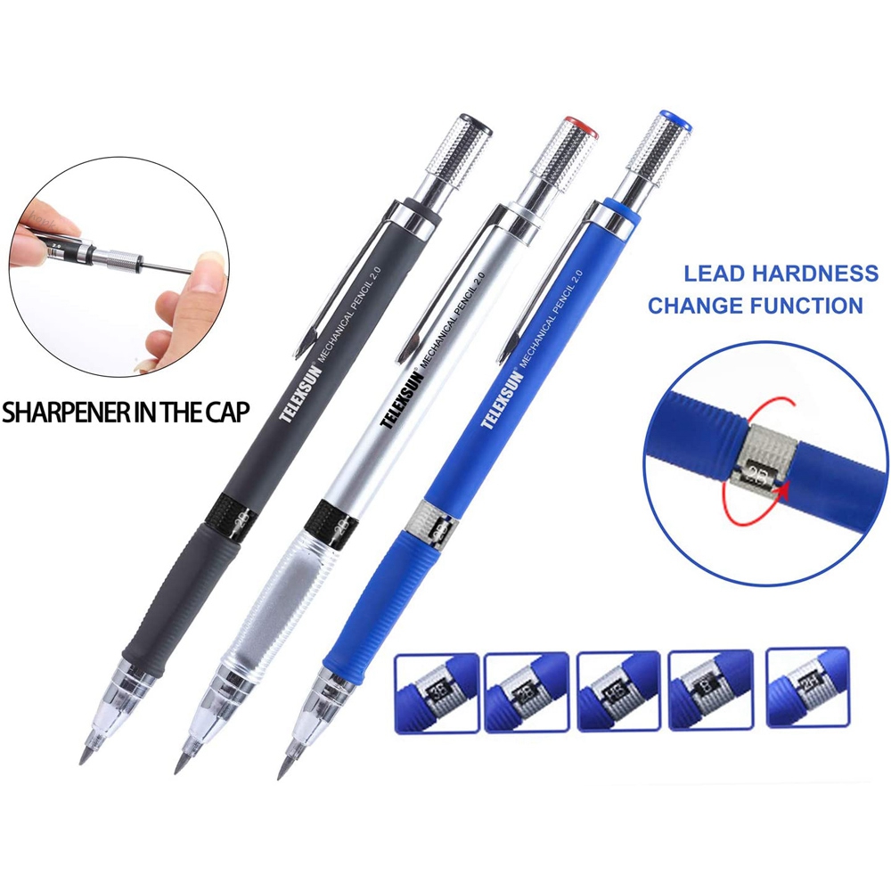 2.0mm 2B 기계식 연필 컬러/블랙 리필이 포함된  - Staedtler Pencil Lumocolor 리뷰 및 가격