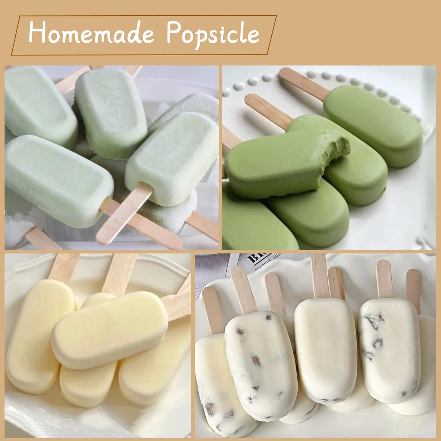 100Pcs 점보 나무 공예 스틱 아이스 캔디 스틱 6 - Art Craft Jumbo 리뷰 및 가격