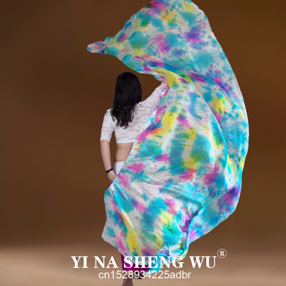 100% 진짜 실크 베일 타이 염색 밸리 댄스 진짜 실 - Silk Painting Dye 리뷰 및 가격