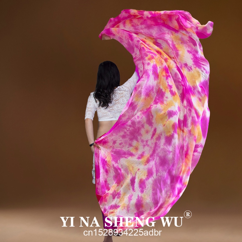 100% 진짜 실크 베일 타이 염색 밸리 댄스 진짜 실 - Silk Painting Dye 리뷰 및 가격