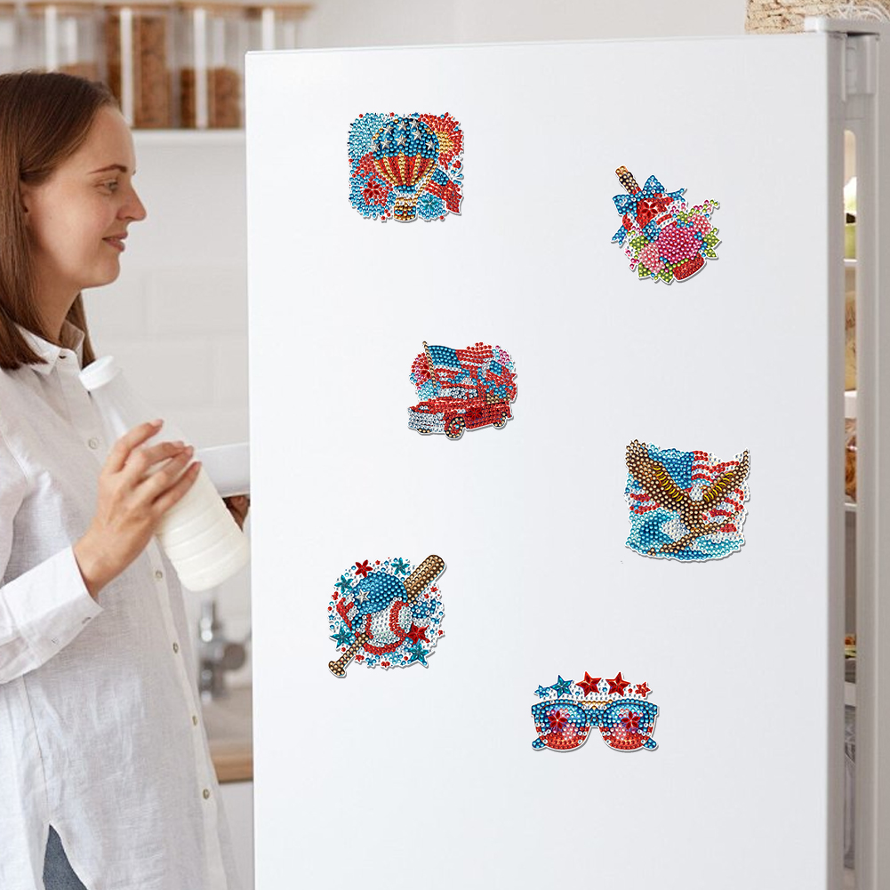 6개 다이아몬드 아트 냉장고 자석 다이아몬드 페인팅 냉 - Art Craft Magnet 리뷰 및 가격