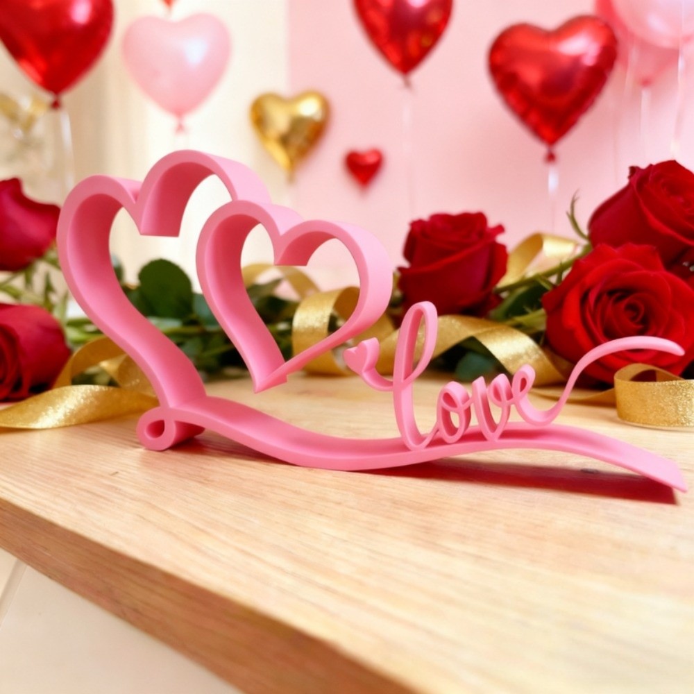 3D 프린팅으로 사랑한다고 말하는 작은 표지판 장식 예 - Art And Craft Valentine 리뷰 및 가격