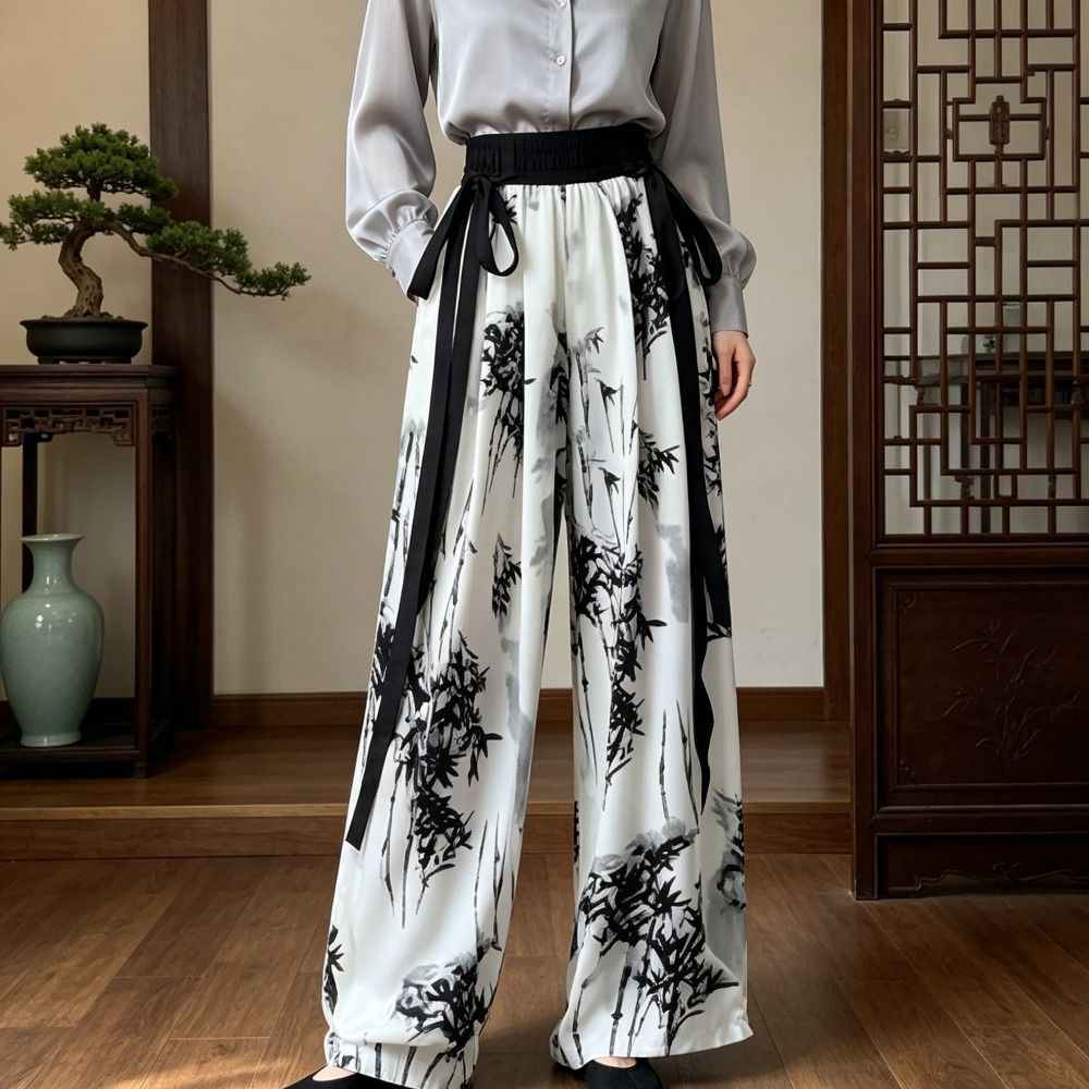 레트로 아이스 실크 잉크 페인팅 캐주얼 팬츠 타이다이  - Silk Painting Dye 리뷰 및 가격