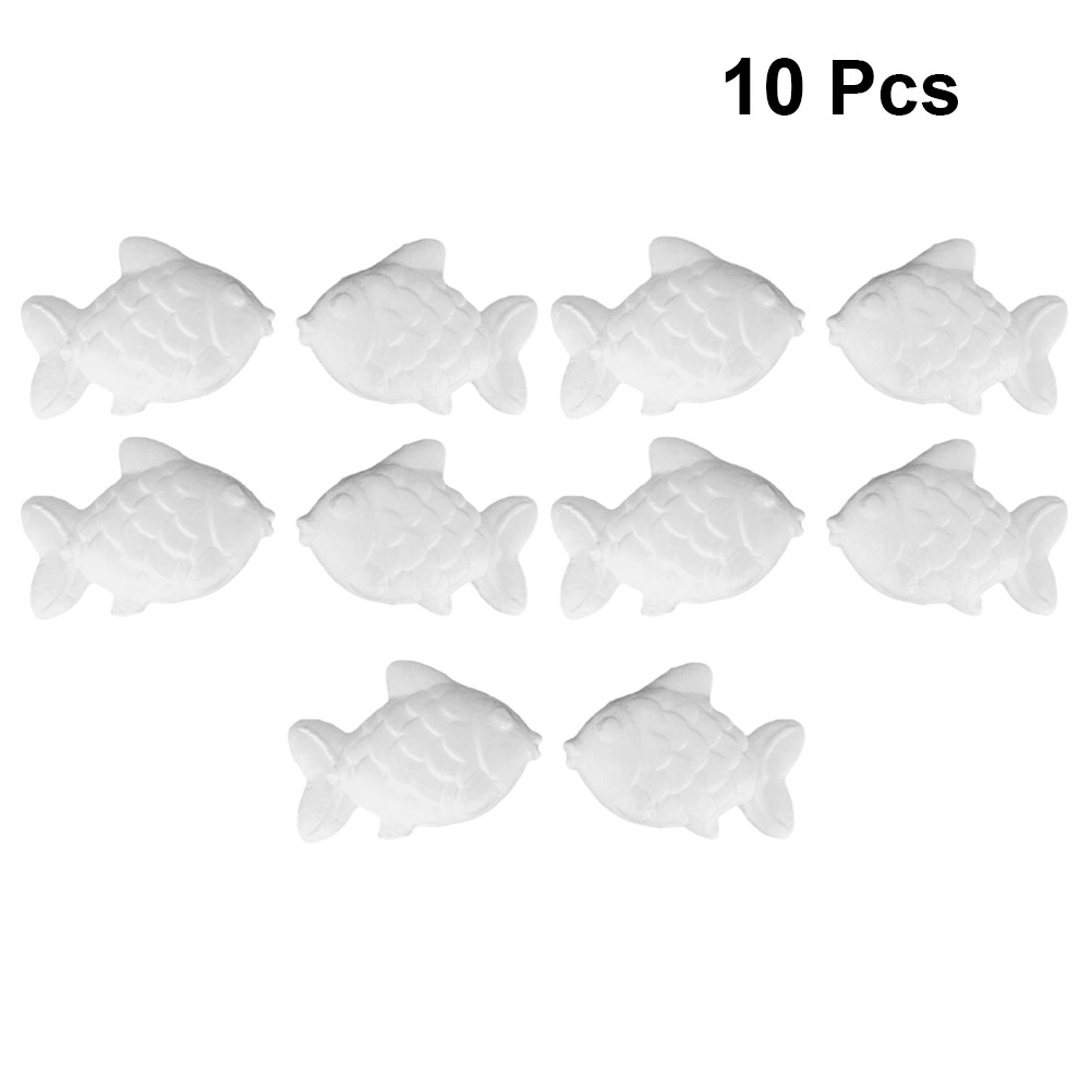 10Pcs 거품 물고기 DIY 공예 흰색 11cm 그림 - Art Craft Activities For Preschoolers 리뷰 및 가격