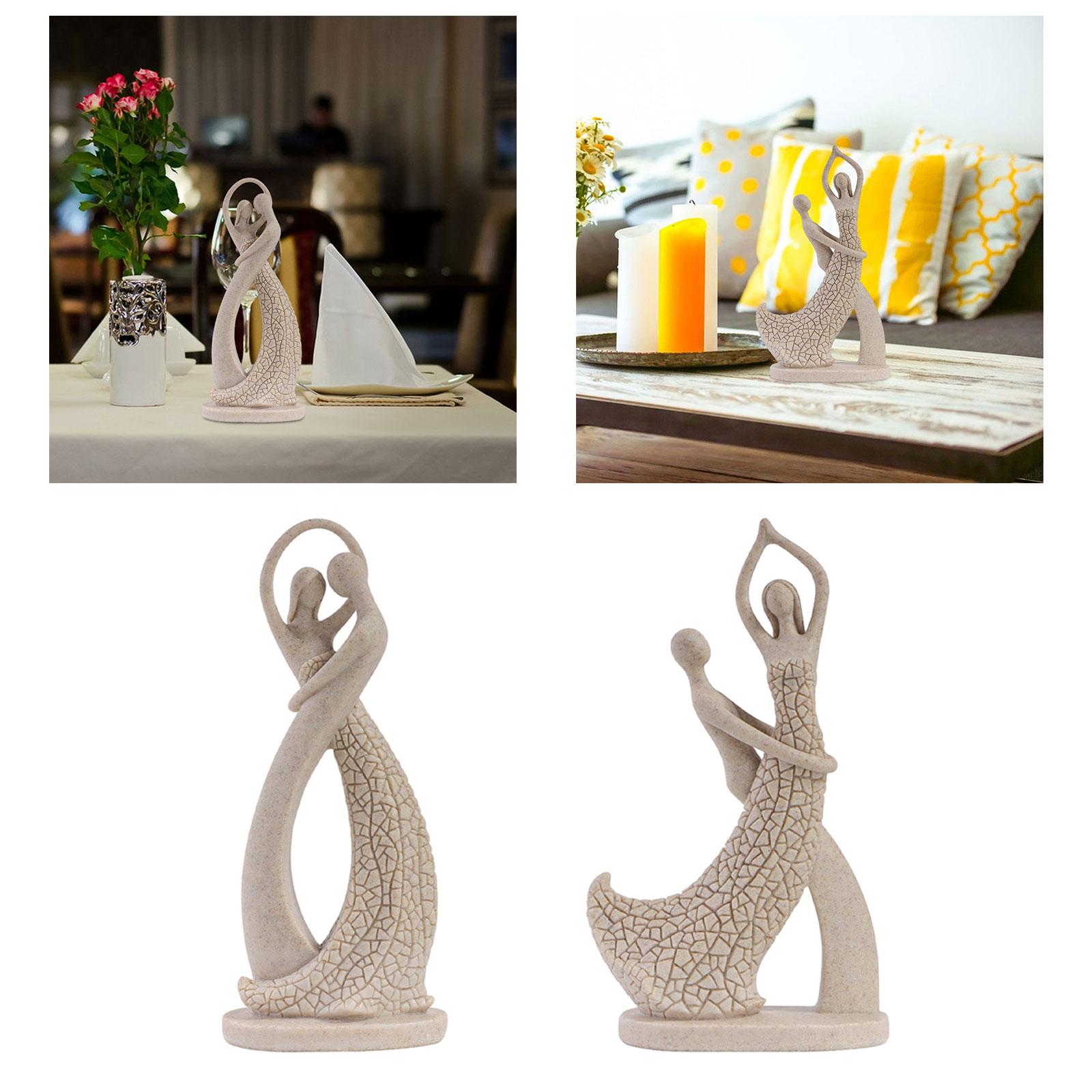 포옹 커플 동상 추상 조각 예술 공예 선반 가구에 대한 - Art And Craft Valentine 리뷰 및 가격
