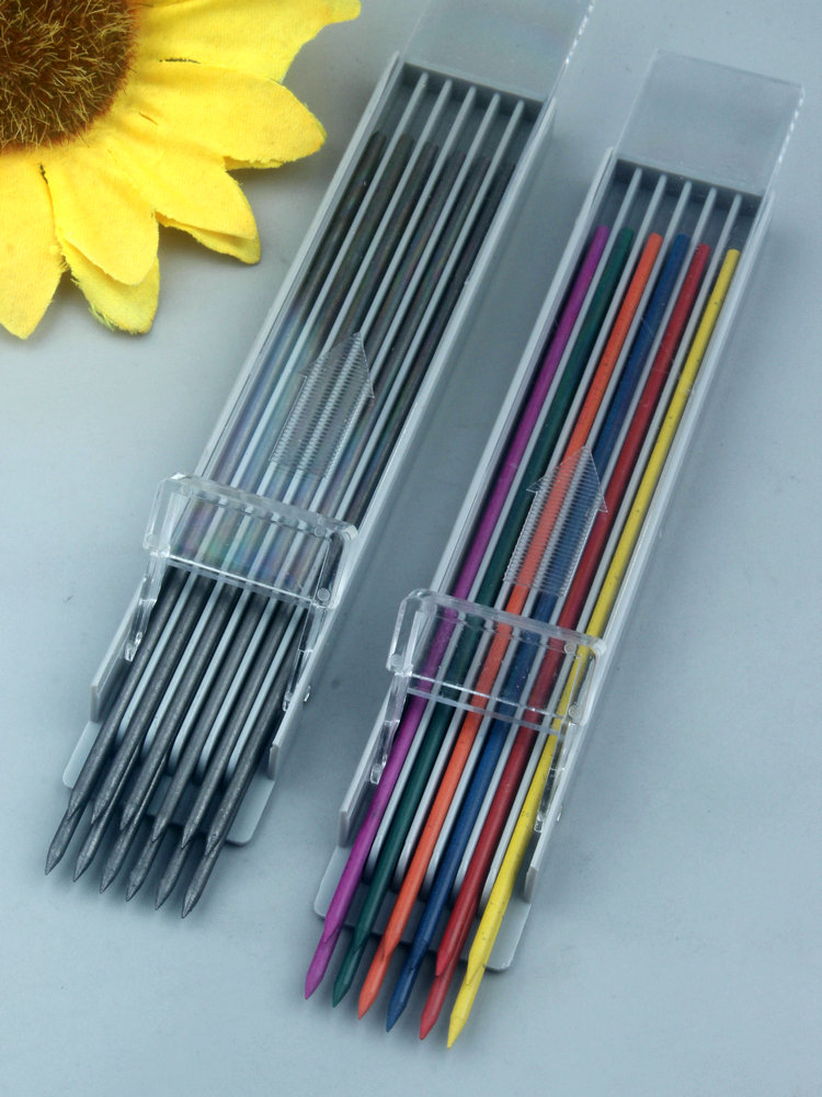 두꺼운 연필 코어 컬러 자동 드로잉 2mm 코어 2.0 - Staedtler Pencil Lumocolor 리뷰 및 가격