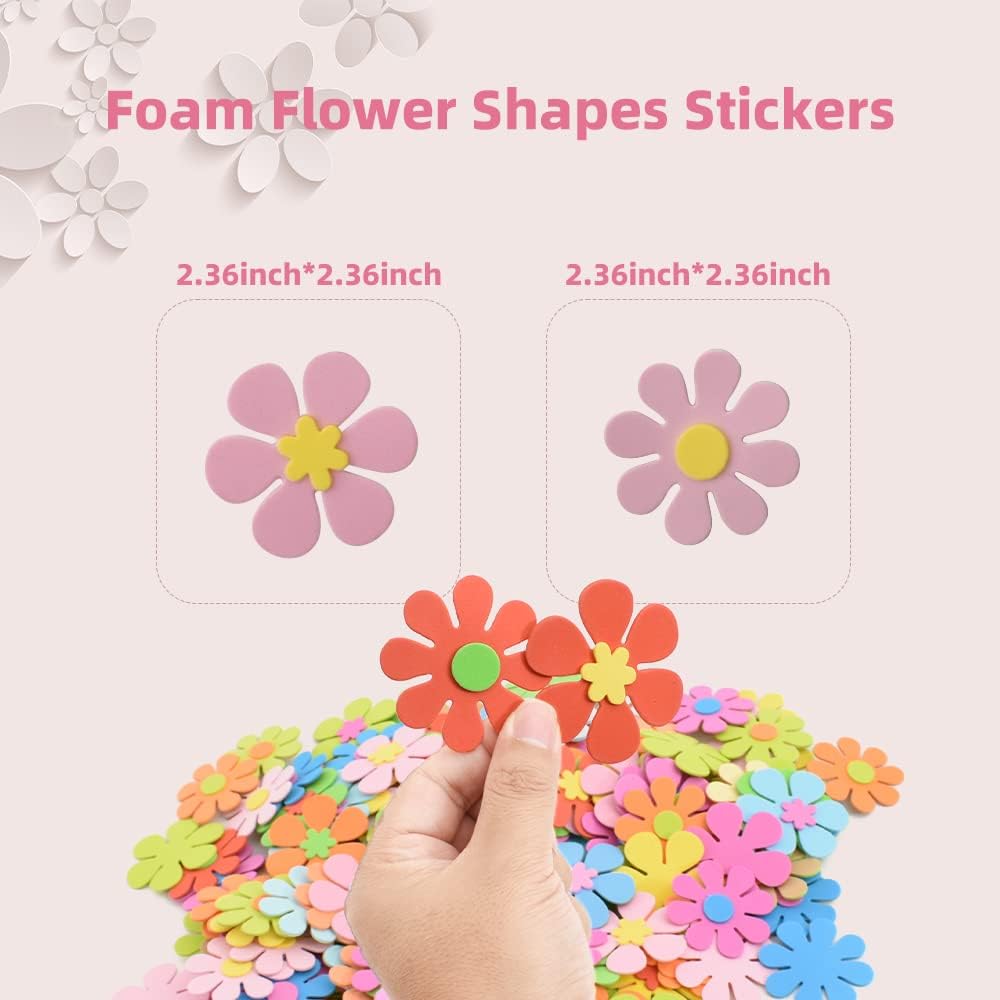 100개 신상 믹스 3D 꽃폼 스티커 어린이 미술 공예 - Art Craft Activities For Preschoolers 리뷰 및 가격