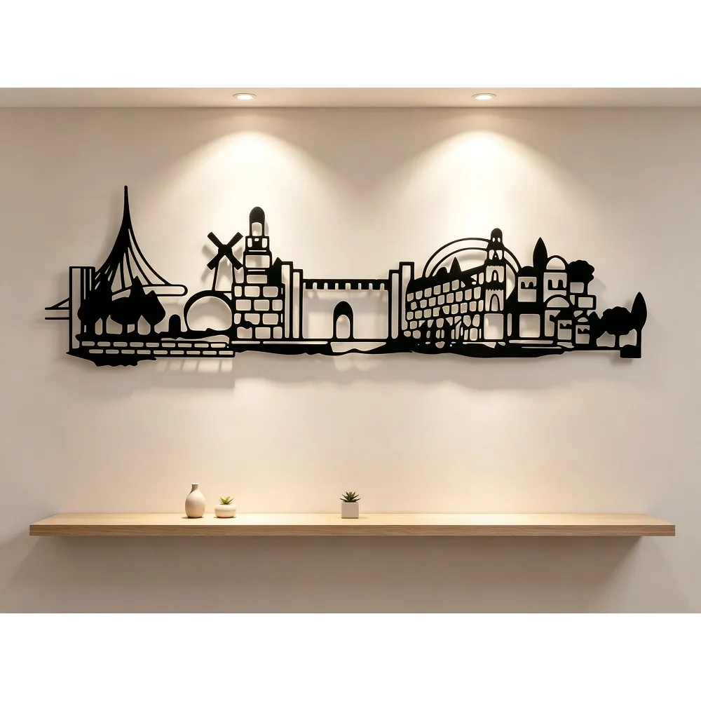 CIFBUY 철제 벽 장식 예루살렘 스카이라인 올드 시 - Art & Craft Fair 리뷰 및 가격