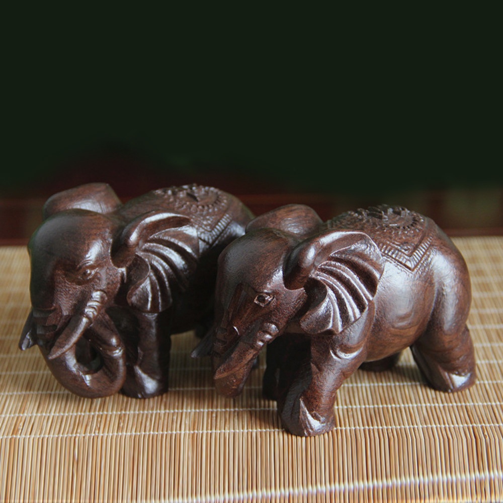 나무 코끼리 조각 장식 부처님 동물 코끼리 인형 예술  - Art Craft Elephant 리뷰 및 가격